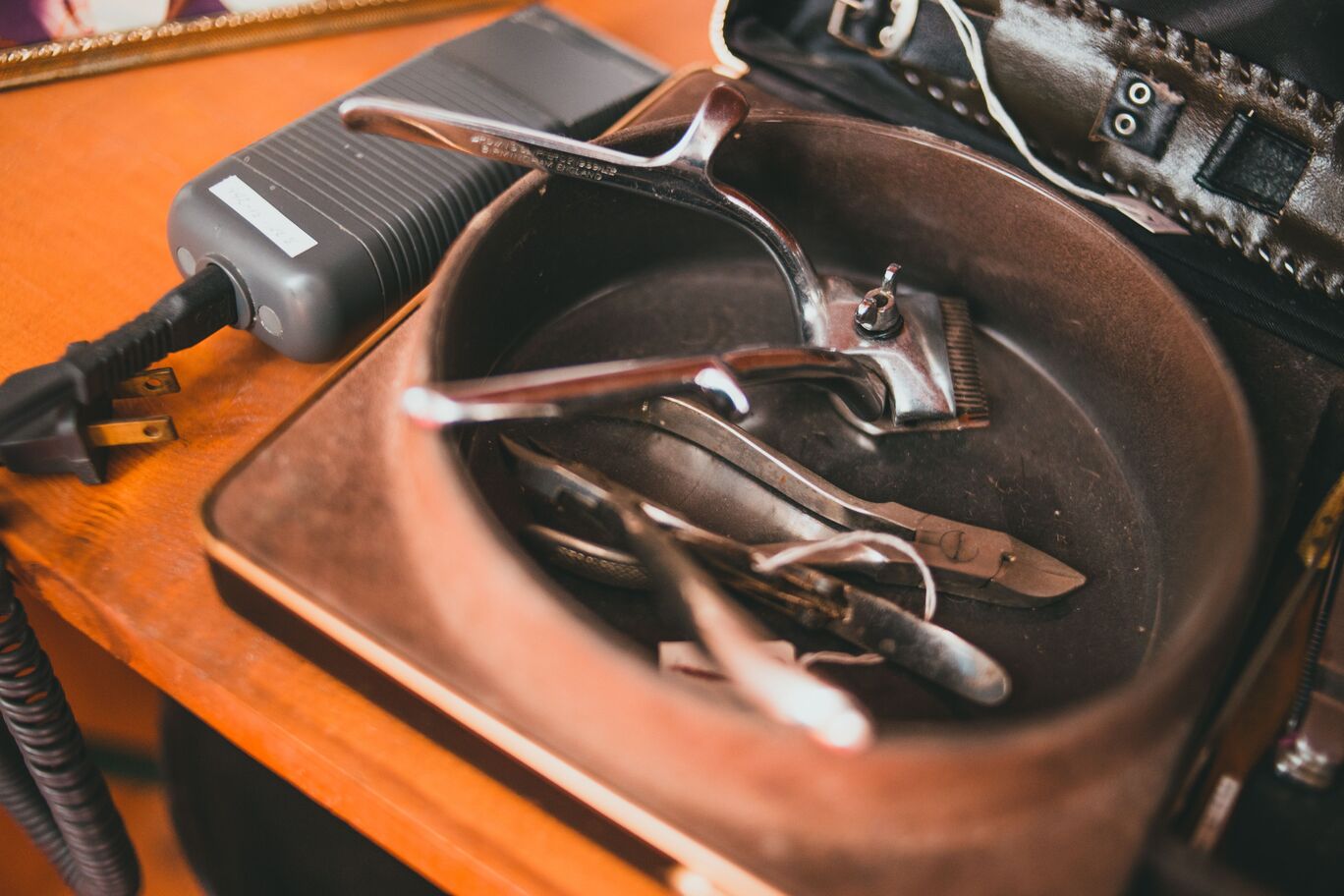 Classic men's shaving and grooming ritual