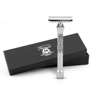 Double Edge Safety Razor for Men & Women Stainless Steel Non-Slip Grip Pad Razor