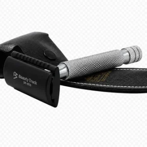 Men's Double Edge Metal Safety Razor Shaving traditional Vintage textured grip