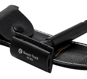 Double Edge Safety Razor Matte Black Classic Wet Shaving for Menr eusable razor